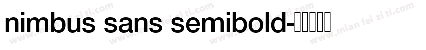 nimbus sans semibold字体转换